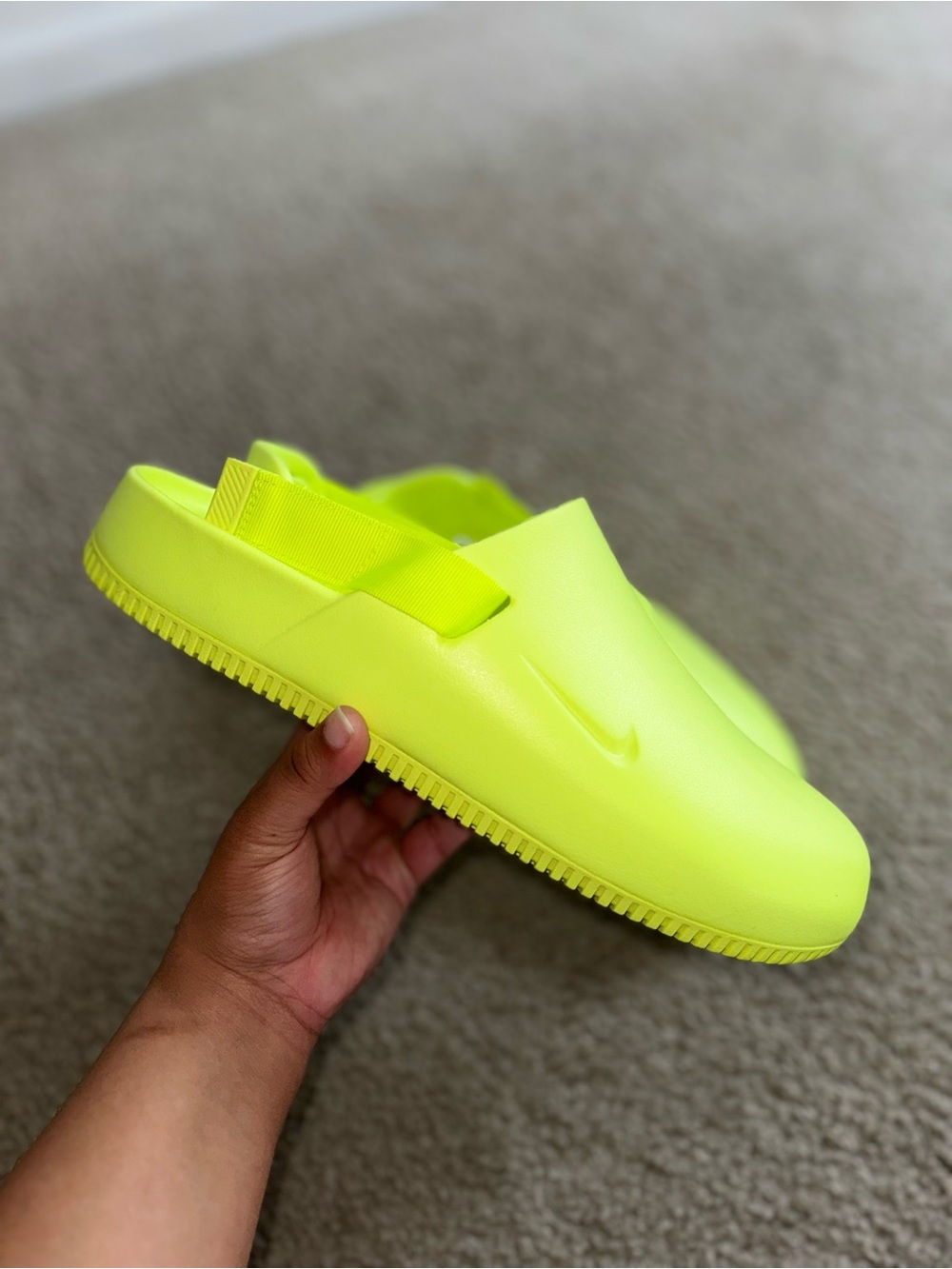 Nike Calm Mules “Volt”